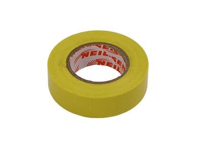 Yellow Pvc Electrical Insulation Tape Flame Retardant 19mm