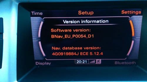 2018 AUDI 3G BASIC SAT NAV NAVIGATION