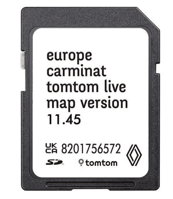 2025-2026 RENAULT CARMINAT TOM TOM LIVE NAV SD CARD NAVIGATION MAP  V11.45