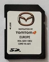 MAZDA AVN1 TOMTOM SAT NAV SD CARD NAVIGATION MAP UPDATE UK&EUROPE 2025-2026