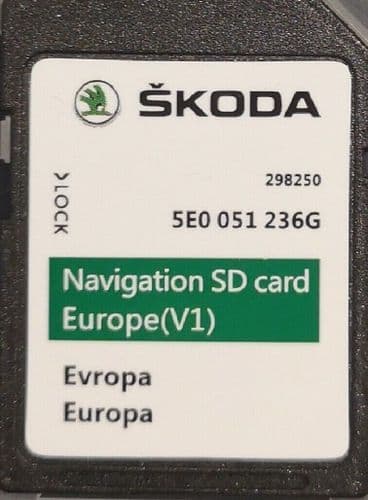SKODA AMUNDSEN MEDIA MIB1 SAT NAV SD CARD NAVIGATION MAP 2021