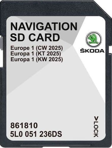 2025 SKODA  AMUNDSEN2 MEDIA AS MIB2 V21 SAT NAV SD CARD NAVIGATION MAP