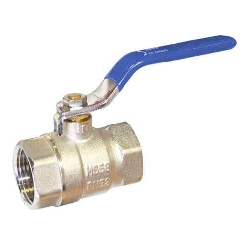 Brass Ball Valve BSPP Blue Lever