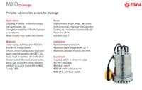 ESPA MXO Submersible Stainless Steel Drainage Pump