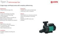 ESPA Tiper 2 Hydromassaga Spa Pump