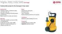 ESPA Vigila 200/350/500 Submersible Drainage Pump
