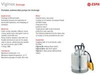 ESPA Viginox Submersible Stainless Steel Drainage Pump