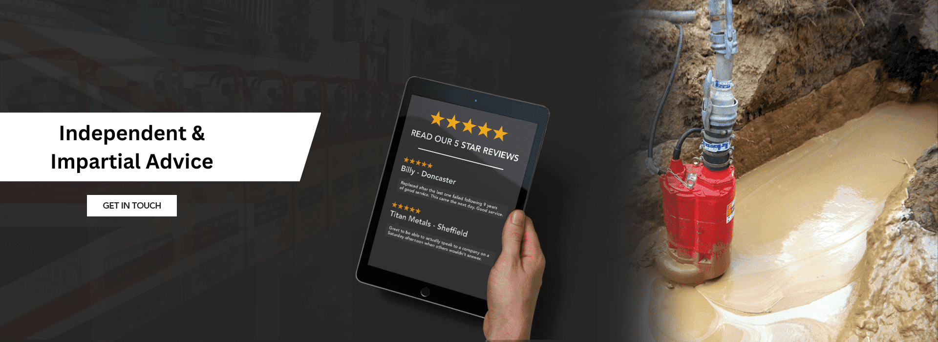 Independent & Impartial Advice Banner - Henry Pumps