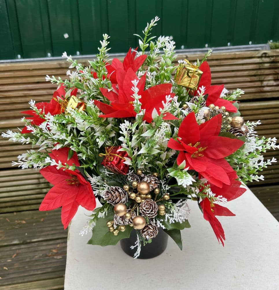 GRAVE POTS / INSERT CHRISTMAS 2023 NOSTALGIA RED & GOLD