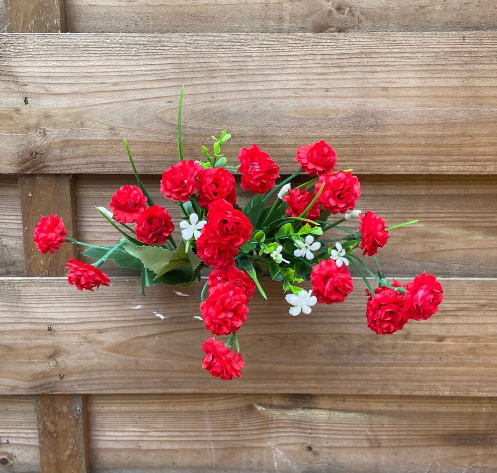 SINGLE LOOSE STEMS 1 X CORN FLOWER RED