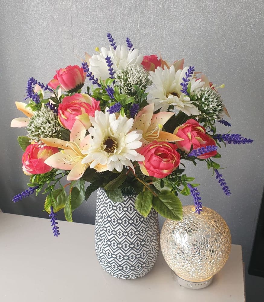 VASE FILLERS BY EB PINK CREAM & PURPLES