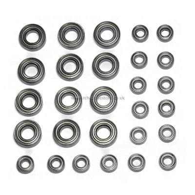 81070 Full bearing set for 1/8 scale Cars Bazooka Tornado Rapido etc.