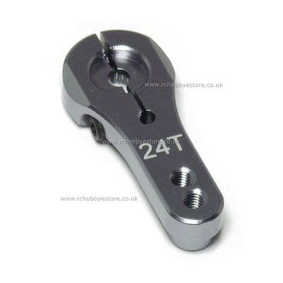 Alloy Servo Arm Heavy Duty 24T spline servos (Titainium Grey)