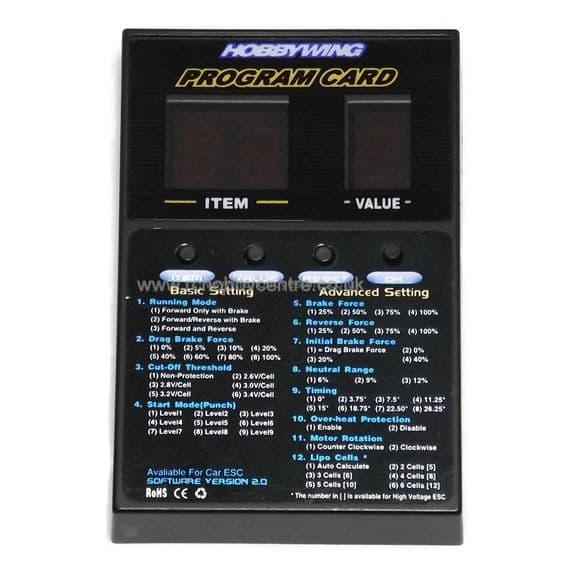 Hobbywing ESC LED Program Box PC2C
