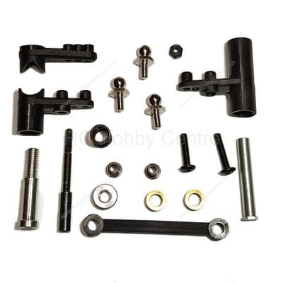 HSP 02025, 02075, 02074 Steering Servo Saver Set Complete for 1/10 Scale Car & Buggy