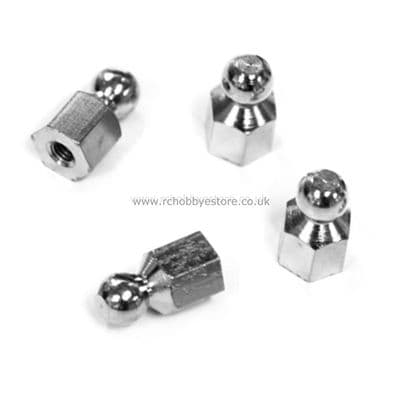HSP 06023 Shock Ball Studs 4 pcs. for Atomic, Tyranno Himoto etc.