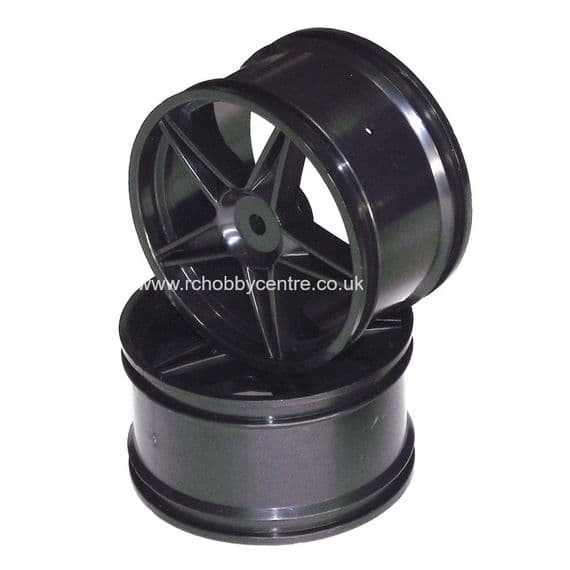 HSP 06024 Black Rear Wheel Rim 2 pcs. , Atomic, Exceed, Himoto RC Buggy