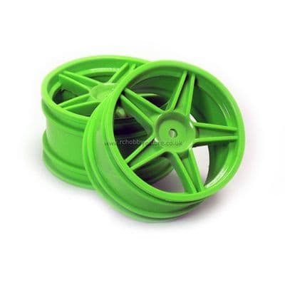 HSP 06024 Green Rear Wheel Rim 2 pcs. , Atomic, Exceed, Himoto RC Buggy