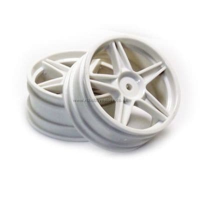 HSP 06024 White Rear Wheel Rim 2 pcs. , Atomic, Exceed, Himoto RC Buggy
