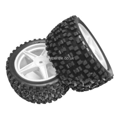 HSP 06026 Wheel Rear complete Rims and Tyres for 1/10 RC Buggy