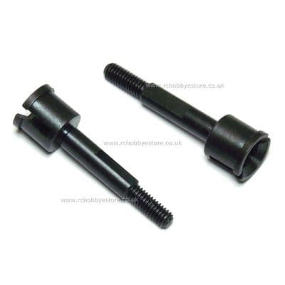 HSP 08064 1:10 Wheel Axle 2 pcs. Rally Truck Black