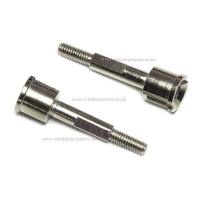 HSP 08064 1:10 Wheel Axle 2 pcs. Rally Truck Silver