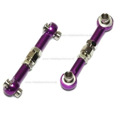 HSP 102017 Aluminium Steering Linkage 2P Purple for RC Cars 1/10th R/C Upgrade Parts UK