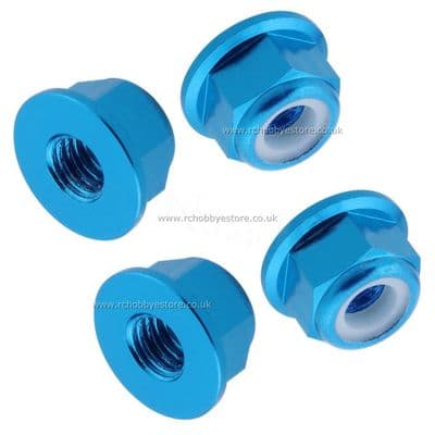 HSP 122049 (02190) Aluminium M4 Blue Wheel Nuts 4P RC Car Upgrade Part