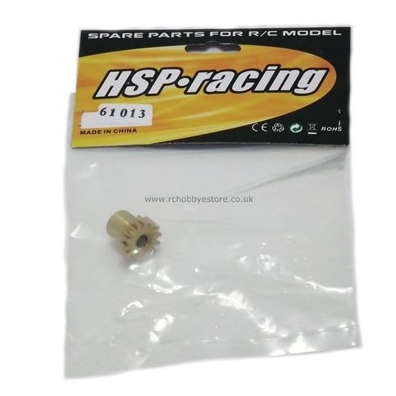 61013 HSP 61013 Steel Motor Pinion Gear 14T MOD1 0 1/8 scale