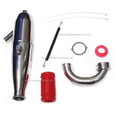 HSP 81082 Exhaust Pipe Set with fixings 1/8th Scale