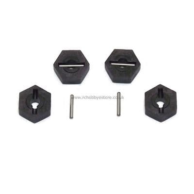 HSP 86065 Wheel Hex Drive Nuts & Pins 4 pcs 1/16 Scale Himoto etc.