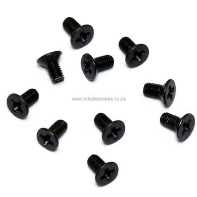 M3x6 mm Countersunk Pozi Machine Screw 10pcs. RCH