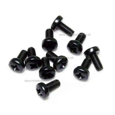 M3x6mm Pozi Pan Head Machine Screw 10pcs. RCH