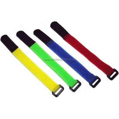 RC Battery Strap 200mm Pack of 4 mixed colours