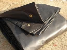 340GSM FLAME RETARDANT PVC TARPAULIN - 1.5M WIDE