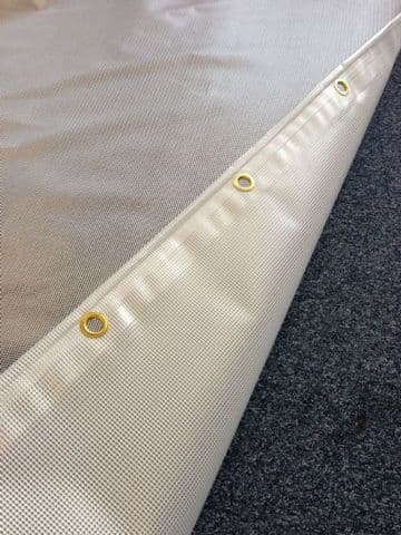 580GSM Flame Retardant Tarps - 5m wide