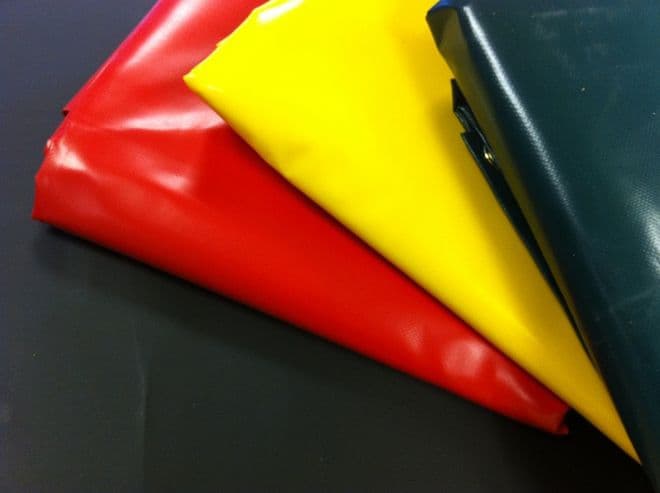 610GSM REINFORCED PVC TARPAULINS - 9M WIDE