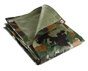 80gsm Polymit Tarps - 9.0m x 14.0m - Blue, Green, Camo