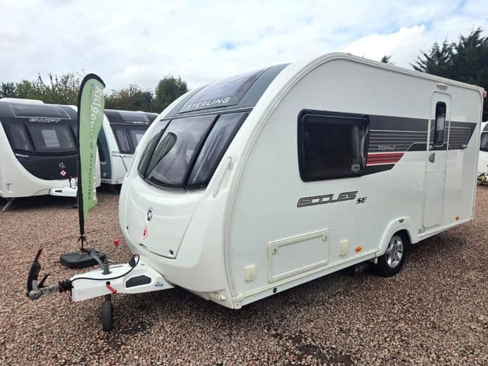 * SALE AGREED * STERLING ECCLES SE TOPAZ 2013 SINGLE AXLE 2 BERTH - MOTOR MOVER, AL-KO ATC, SOLAR