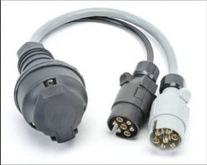 13 pin socket to 7N & 7S plug