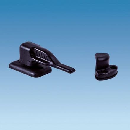 Black door fastener