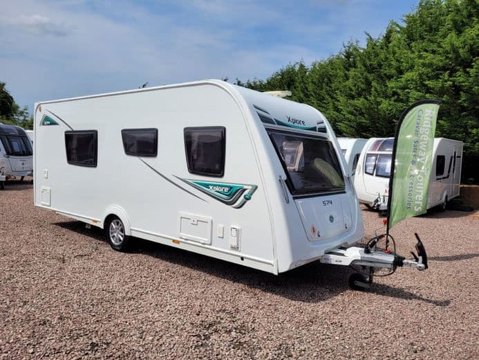 ELDDIS XPLORE 574 2017 LIGHTWEIGHT SINGLE AXLE 4 BERTH - TWIN FIXED BEDS