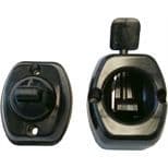 Lever release door retainer white