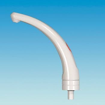 Long outlet assy for elegance taps white