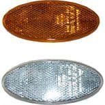 Oval amber reflector