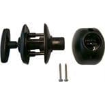 Quick release barrel door retainer