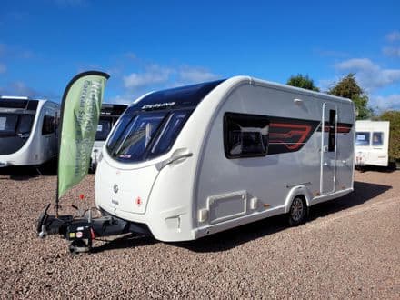 STERLING ELITE 480 2016 SINGLE AXLE 2 BERTH - AIR CON, SOLAR PANEL, AL-KO ATC
