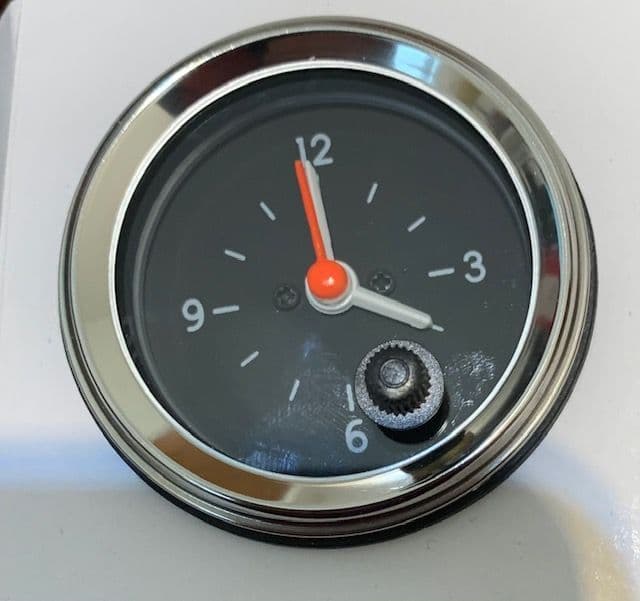Car Quarts Clock 52mm Chrome Bezel