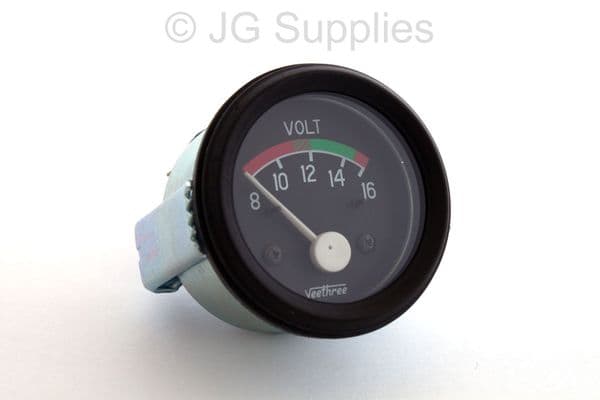 Classic Car 12v 2" 52mm 8-16 voltmeter gauge 160695 220845