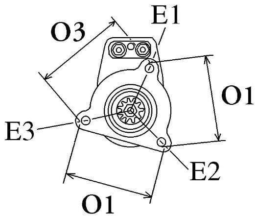 Starter Motor For John Deere &amp; Briggs Engines &ndash; Replaces 394808, 394674, 393017, 497596 Briggs Stratton Starter